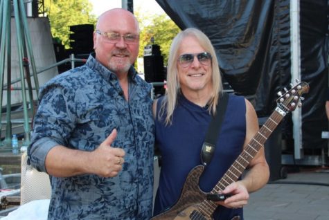 Armin Sabol with Steve Morse from Deep Purple after Interview